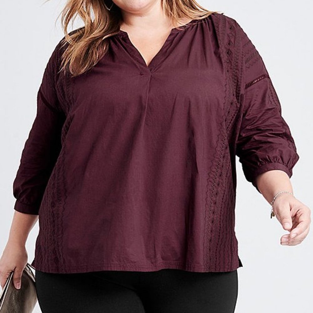 Ryllace Port Organic Cotton Embroidered Top - Picture 3 of 8